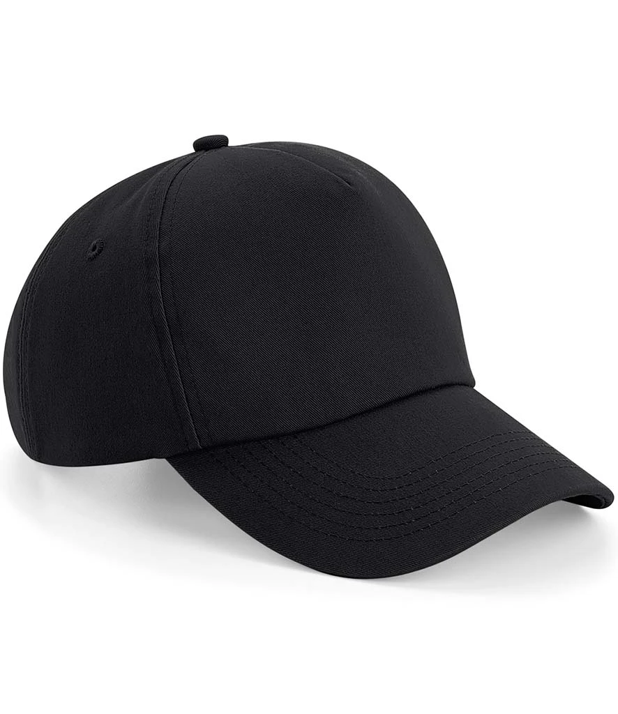 Beechfield Authentic 5 Panel Cap in Black