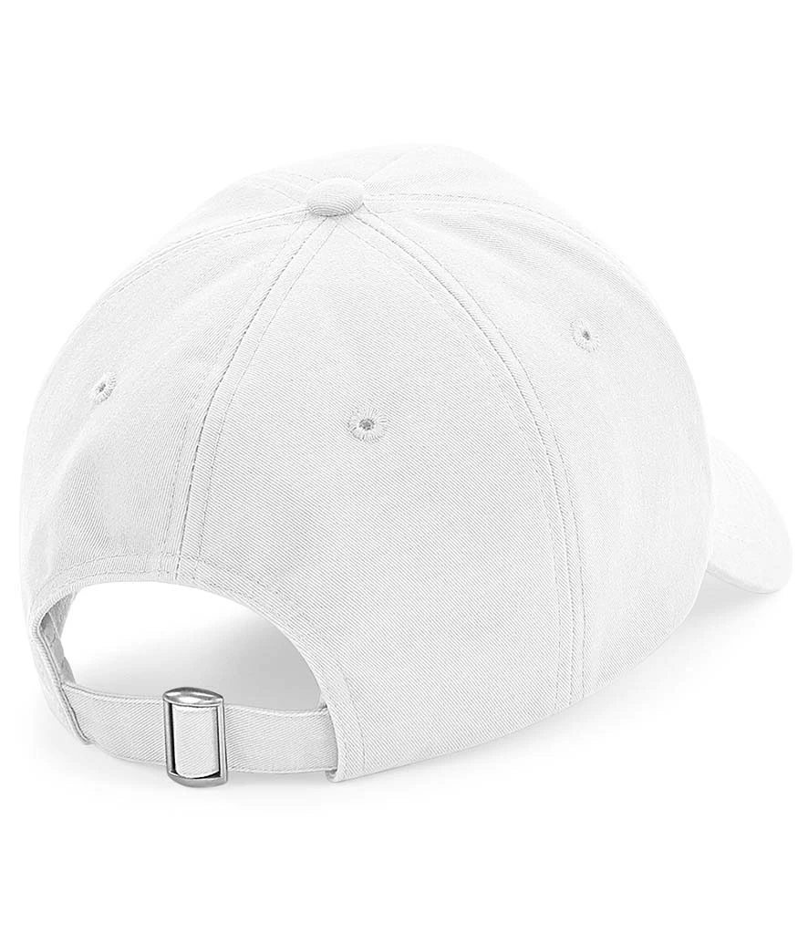 Beechfield Authentic 5 Panel Cap in White, back