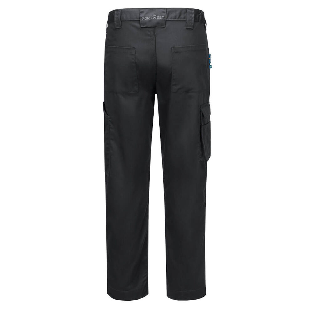 Portwest WX2 Eco Combat Trousers in Black, back