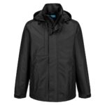 Portwest WX2 Eco Rain Jacket in Black