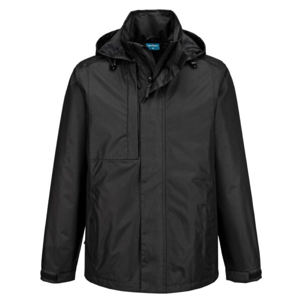 Portwest WX2 Eco Rain Jacket in Black