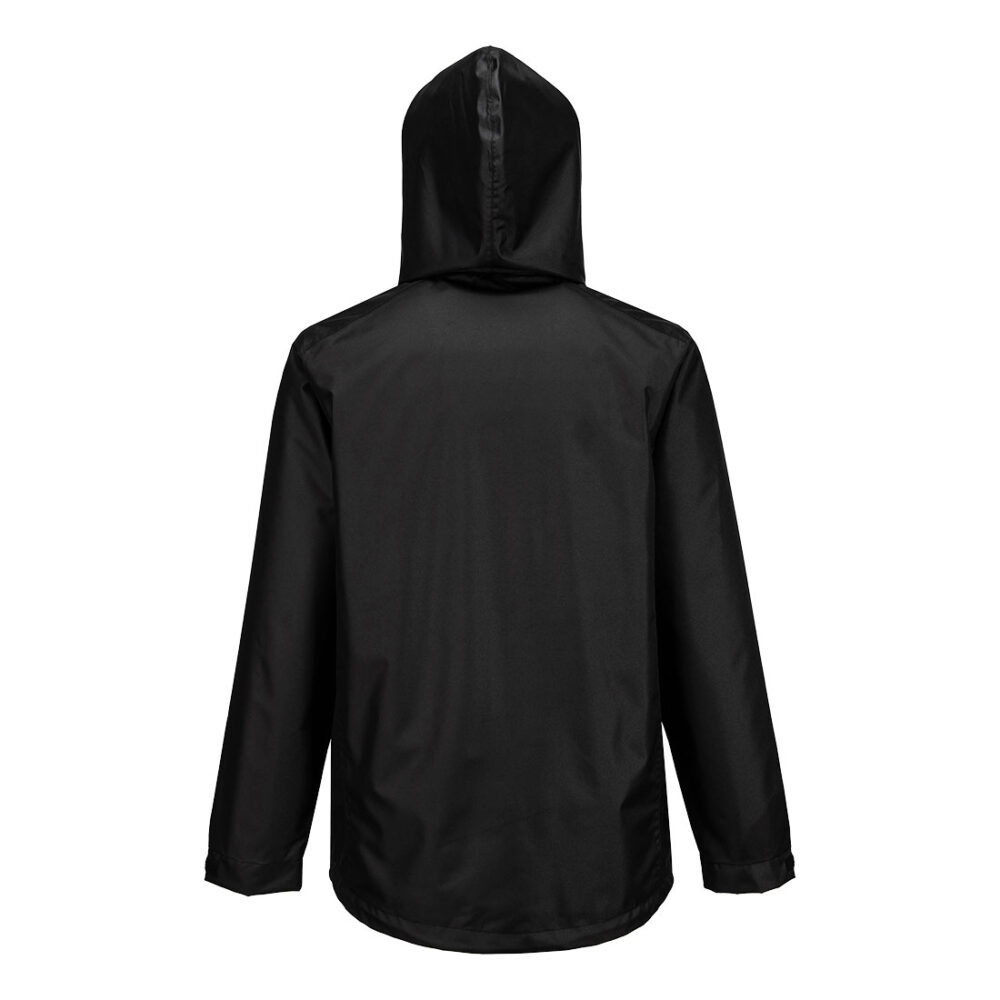 Portwest WX2 Eco Rain Jacket in Black, back