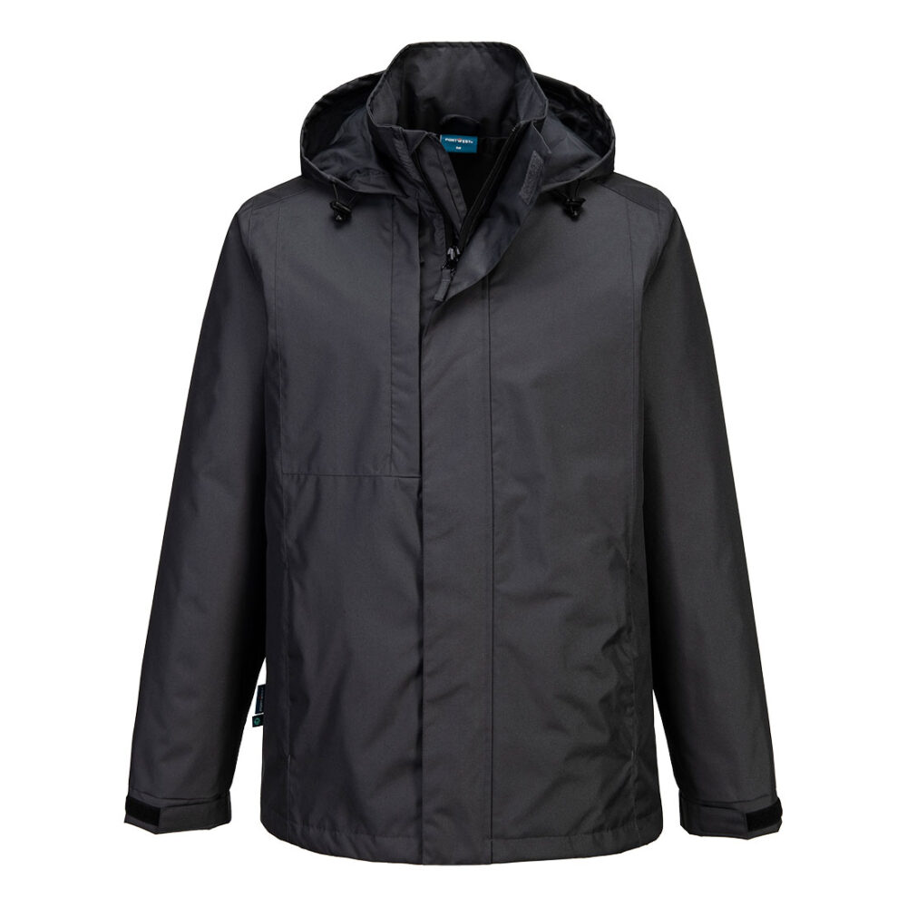 Portwest WX2 Eco Rain Jacket in Metal Grey