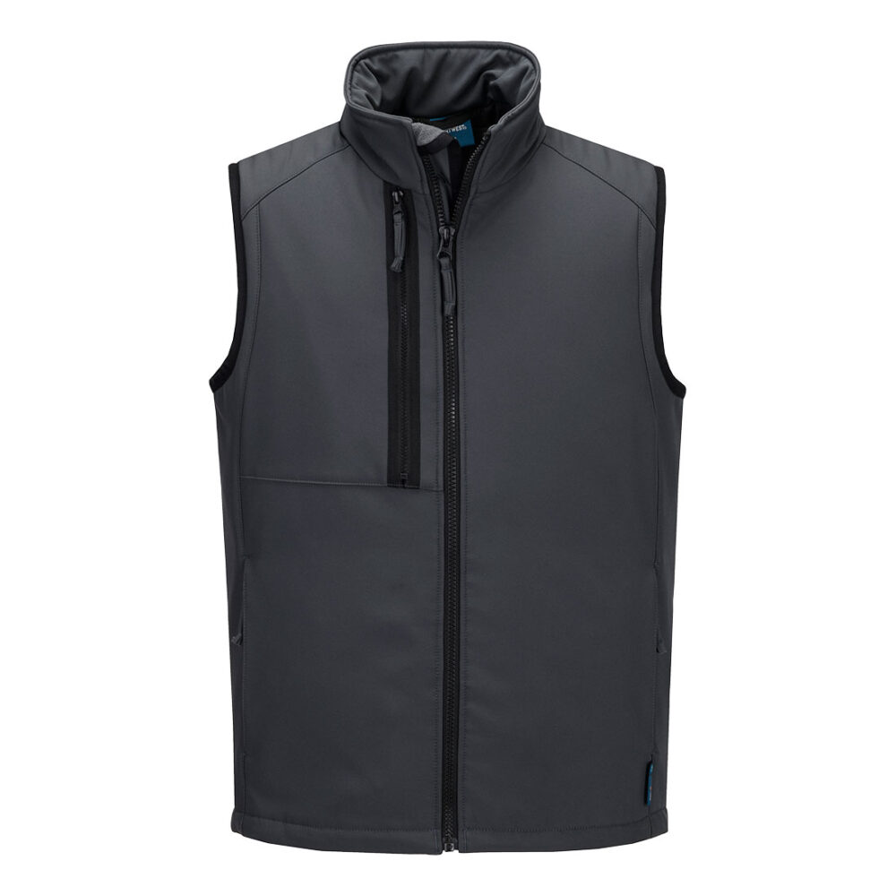 Portwest WX2 Eco Insulated Softshell Bodywarmer (2L) in Metal Grey