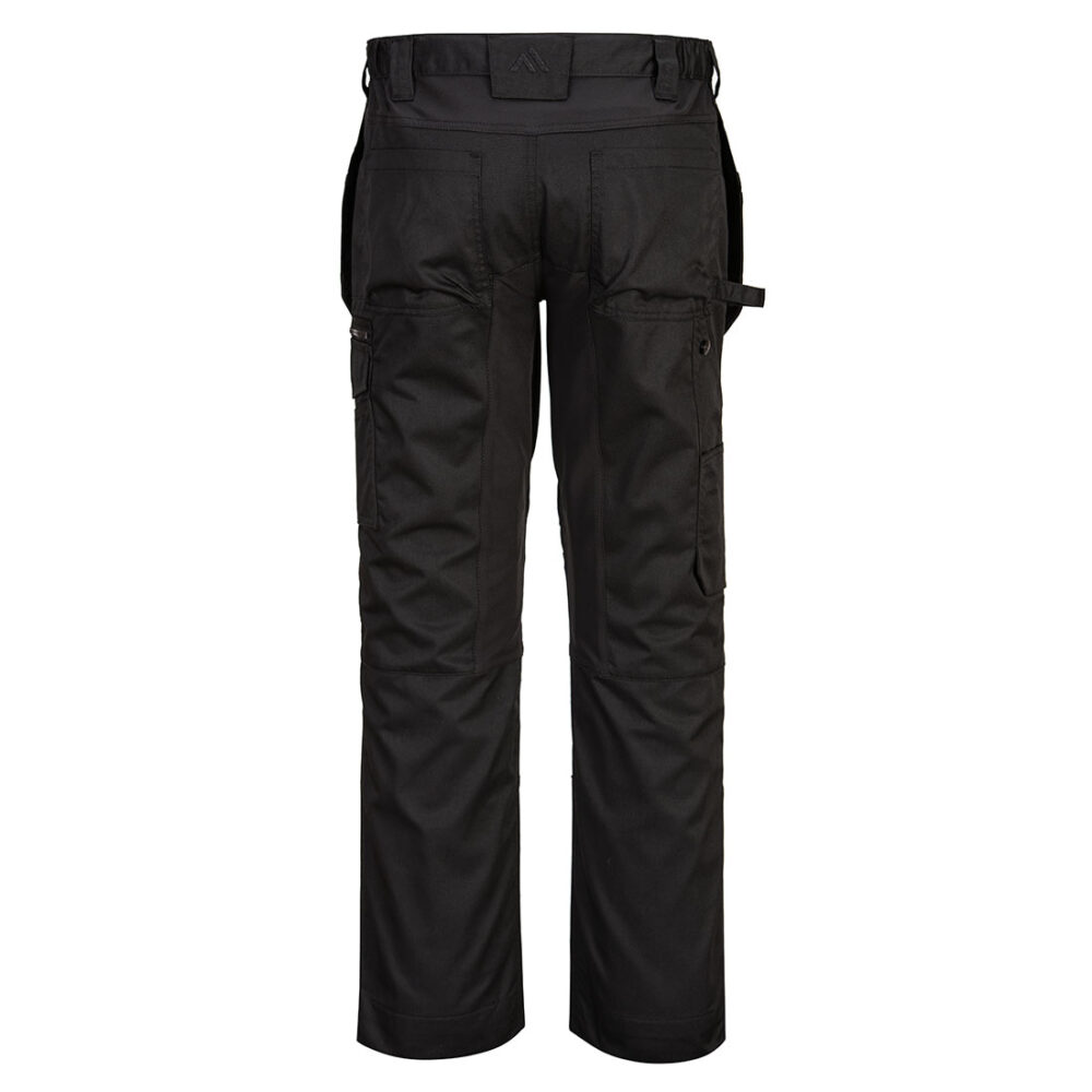 Portwest WX2 Eco Stretch Holster Trousers in Black, back