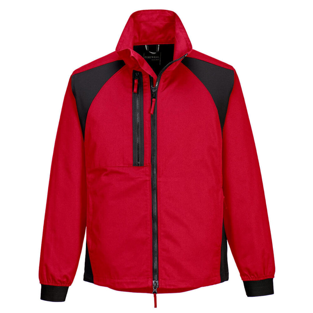 Portwest WX2 Eco Stretch Work Jacket in Deep Red
