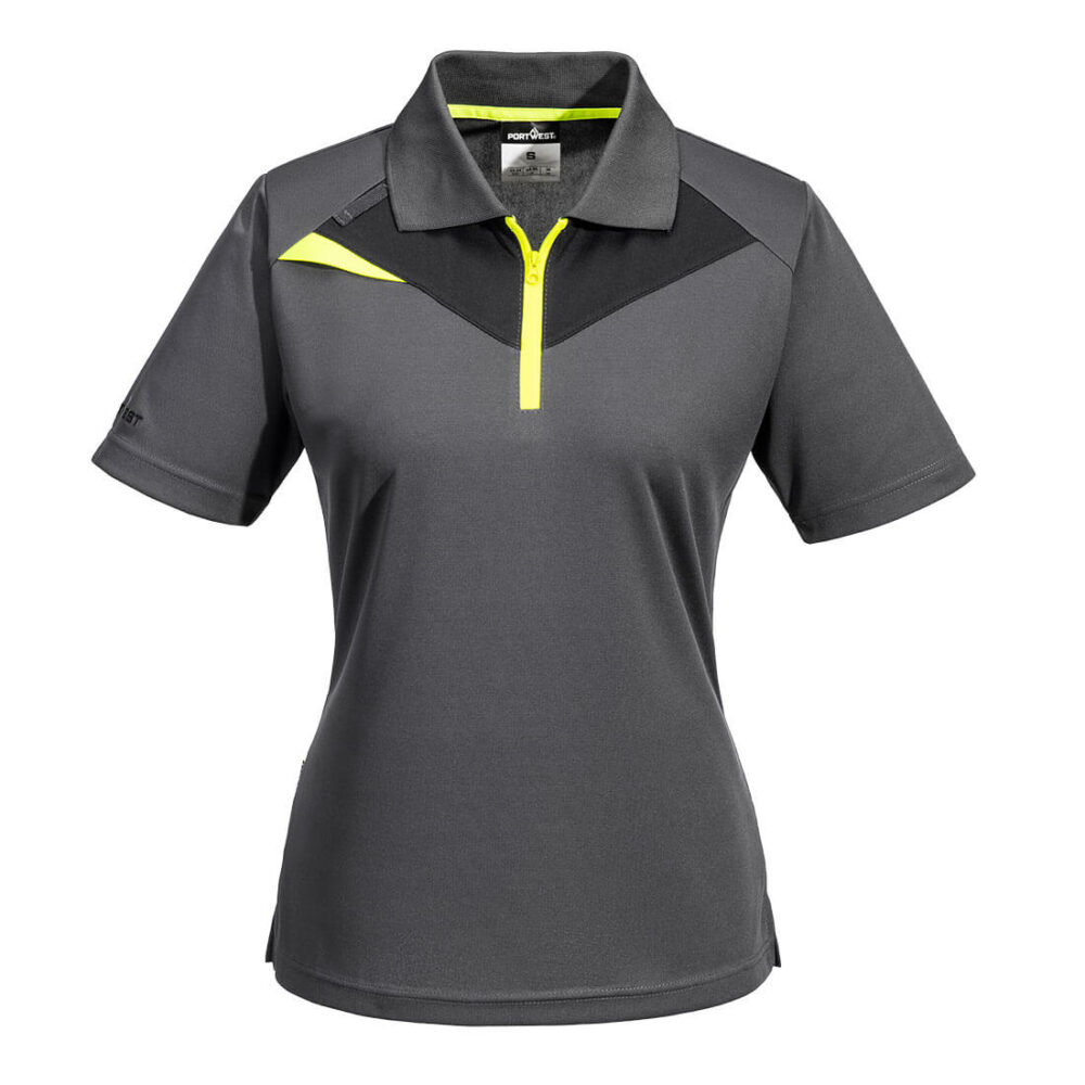 Portwest DX4 Women's Polo Shirt in Metal Grey