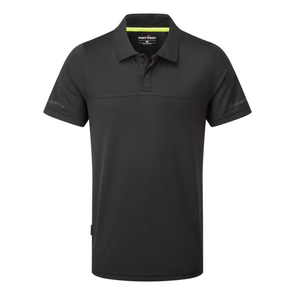 Portwest EV4 Lightweight Polo Shirt in Black