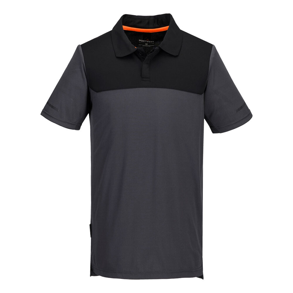 Portwest EV4 Lightweight Polo Shirt in Metal Grey