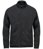 Stormtech Avalante Full Zip Knitted Fleece Jacket in Black Heather