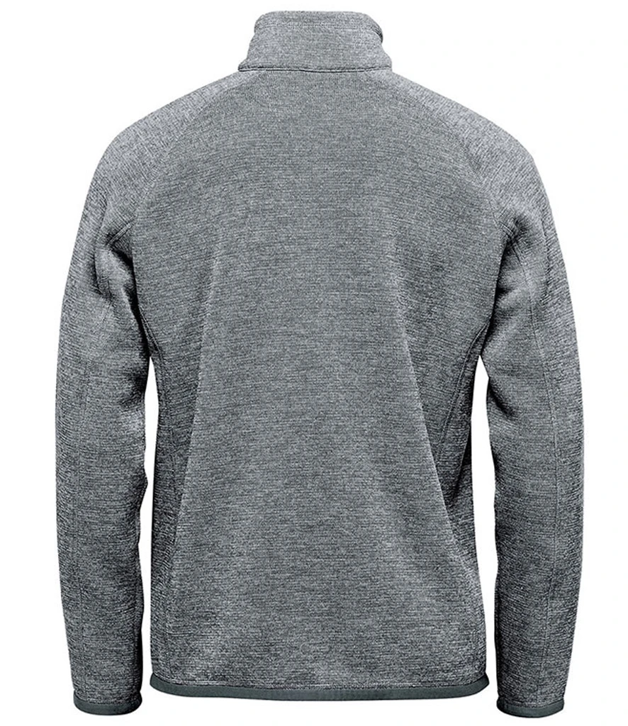 Stormtech Avalante Full Zip Knitted Fleece Jacket in Granite Heather, back