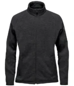 Stormtech Ladies Avalante Full Zip Knitted Fleece Jacket in Black Heather