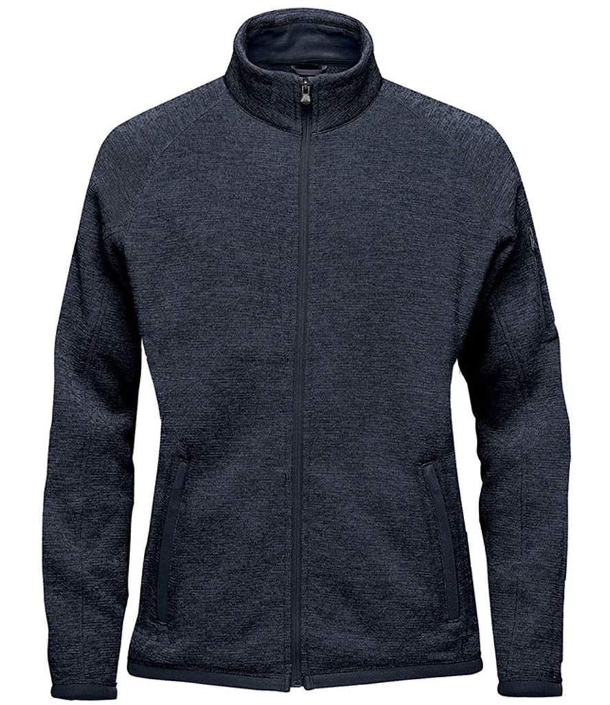 Stormtech Ladies Avalante Full Zip Knitted Fleece Jacket in Navy Heather