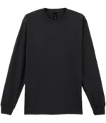 Gildan Ultra Cotton Long Sleeve T-Shirt in Black