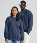 AWDis Signature Heavyweight Sweatshirt in Airforce Blue, worn