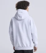 AWDis Signature Heavyweight Zoodie in Heather Grey, worn