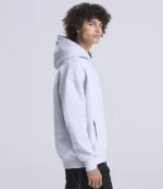 AWDis Signature Heavyweight Zoodie in Heather Grey, worn