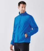 Stormtech Nautilus Performance Shell Jacket in Azure, worn
