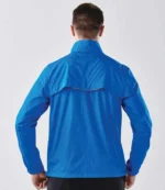 Stormtech Nautilus Performance Shell Jacket in Azure, worn