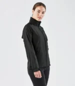 Stormtech Ladies Nautilus Performance Shell Jacket in Black, worn