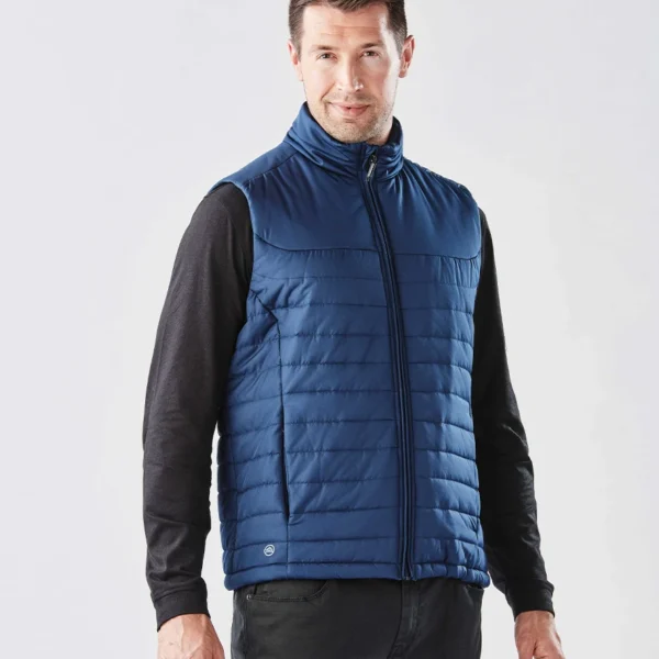 Stormtech Nautilus Quilted Bodywarmer in Navy, worn