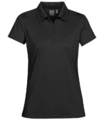 Stormtech Ladies Eclipse H2X-DRY Pique Polo Shirt in Black