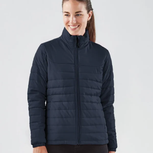 Stormtech Ladies Nautilus Quilted Jacket in Navy, worn