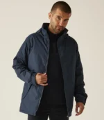 Regatta Dover Waterproof Insulated Parka in Navy, worn