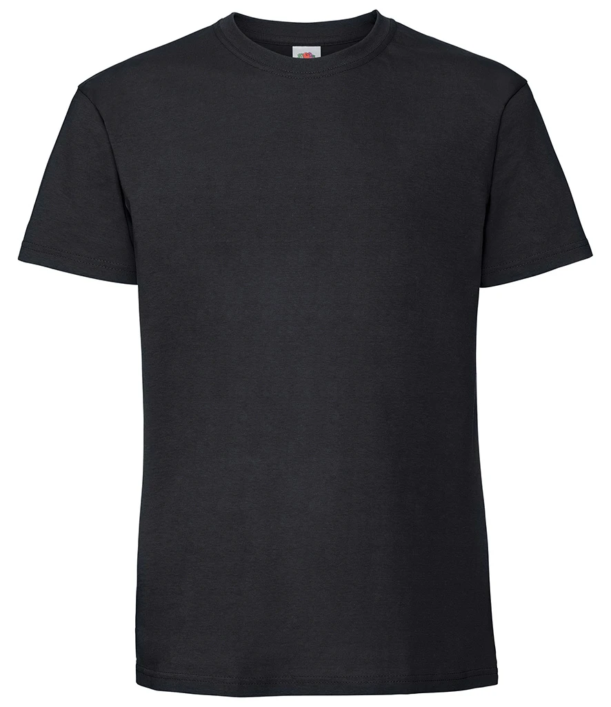 Fruit of the Loom Iconic 195 T-Shirt in Black