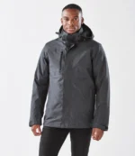 Stormtech Avalante System 3-in-1 Jacket in Charcoal Twill, worn