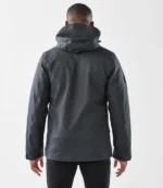 Stormtech Avalante System 3-in-1 Jacket in Charcoal Twill, worn