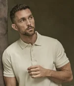 Tee Jays Luxury Stretch Pique Polo Shirt, worn