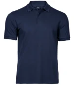 Tee Jays Luxury Stretch Pique Polo Shirt in Navy