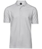 Tee Jays Luxury Stretch Pique Polo Shirt in White