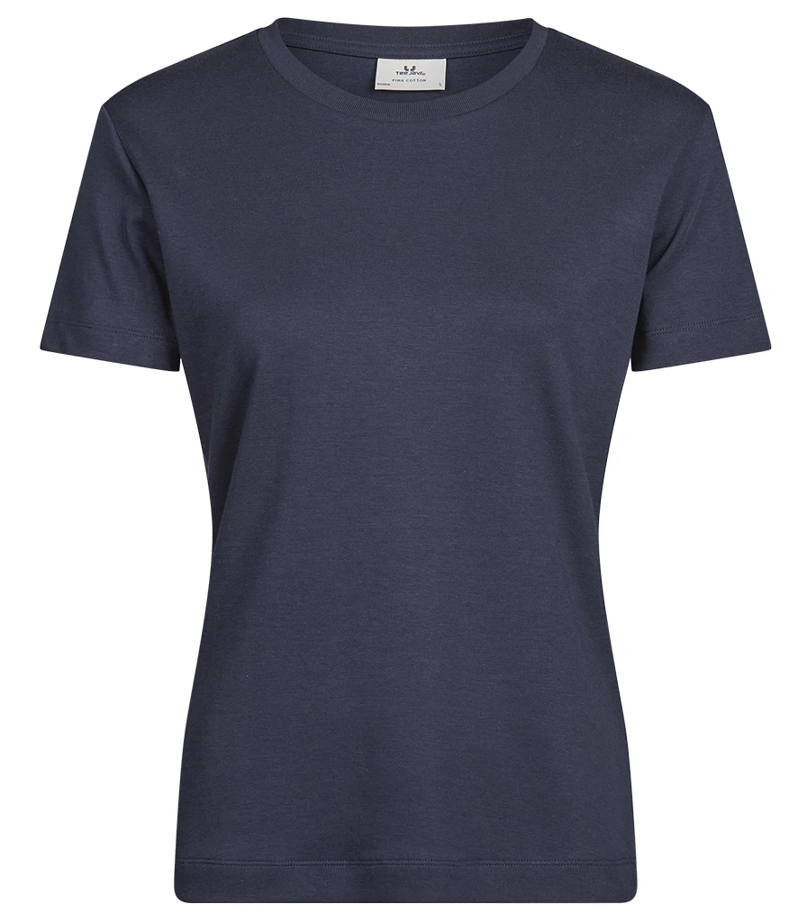 Tee Jays Ladies Pima Cotton T-Shirt in Navy