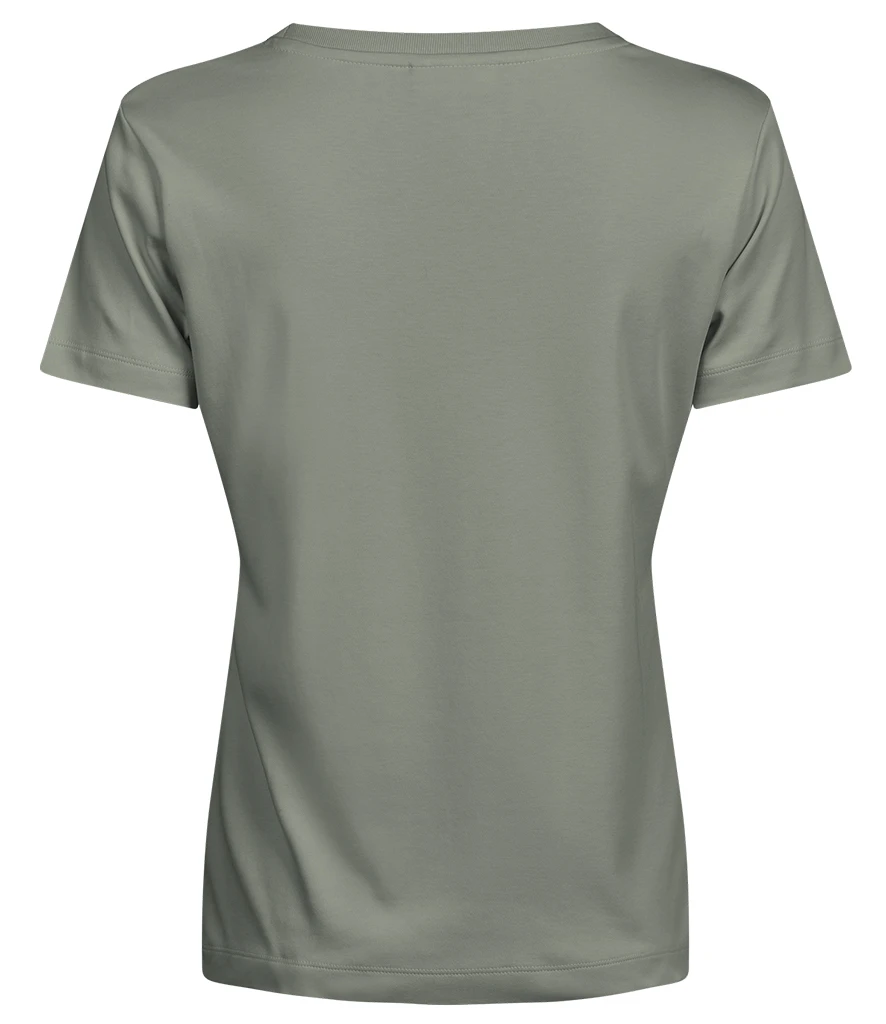 Tee Jays Ladies Pima Cotton T-Shirt in Sage, back