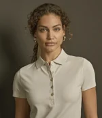 Tee Jays Ladies Luxury Stretch Polo Shirt, worn