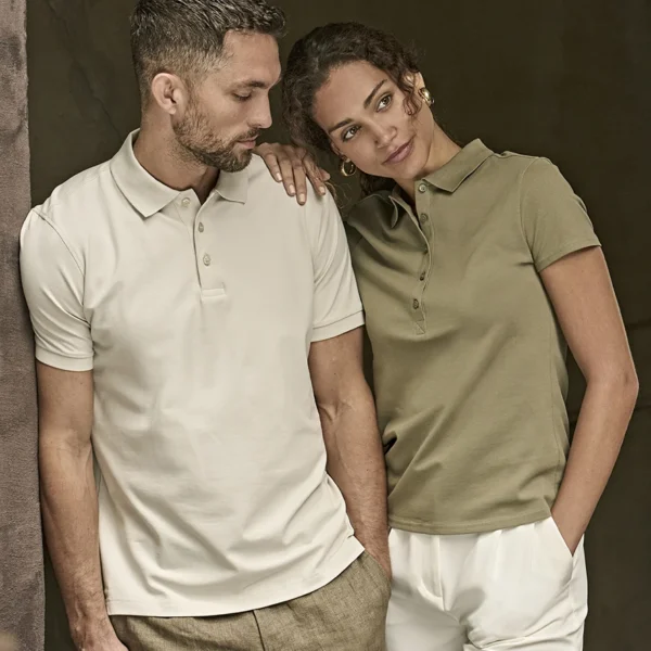 Tee Jays Ladies Luxury Stretch Polo Shirt, worn
