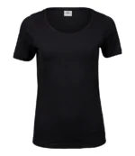 Tee Jays Ladies Stretch T-Shirt in Black