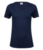 Tee Jays Ladies Stretch T-Shirt in Navy