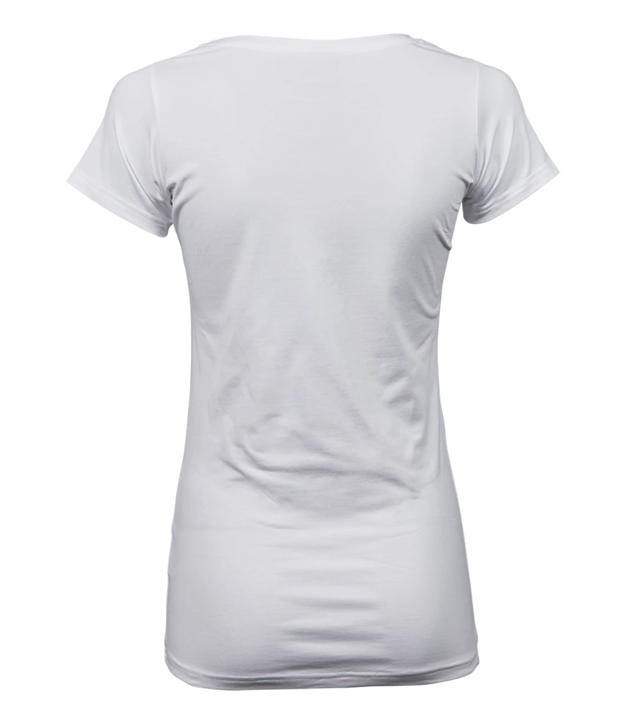 Tee Jays Ladies Stretch T-Shirt in White, back