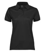 Tee Jays Ladies Club Polo Shirt in Black