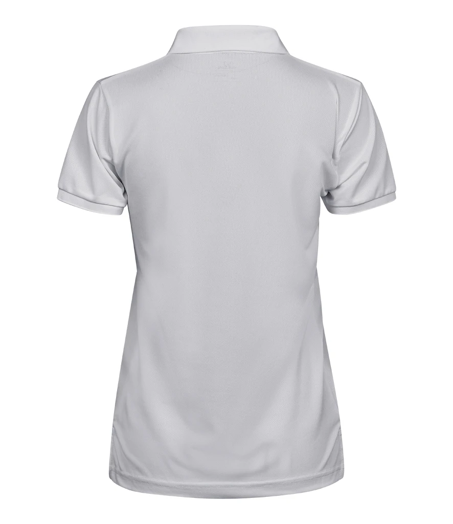 Tee Jays Ladies Club Polo Shirt in White, back