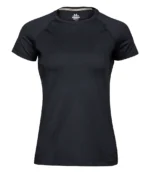 Tee Jays Ladies CoolDry T-Shirt in Black