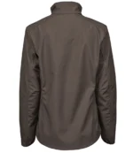 Tee Jays Ladies Performance Soft Shell Jacket in Earth, back
