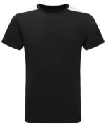 TriDri® contrast performance t-shirt in Black/White