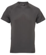 TriDri® panelled tech tee in Charcoal