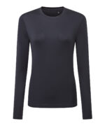 Women's TriDri® long sleeve performance t-shirt in French Navy